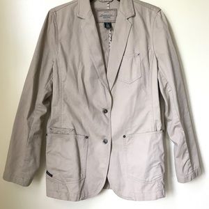 Ralph Lauren women’s Pima cotton sport coat khaki